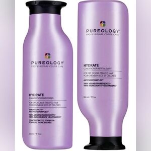 NWT Pureology Hydrate Shampoo/ Conditioner 9 Oz Due Set 100% Vegan